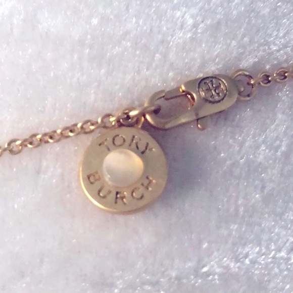 Tory Burch Logo Pendant Gold / Semi-precious Stone - Picture 4 of 5